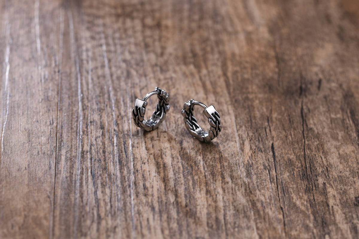 Small Huggie Hoop Earrings Mens Stainless Steel Earrings