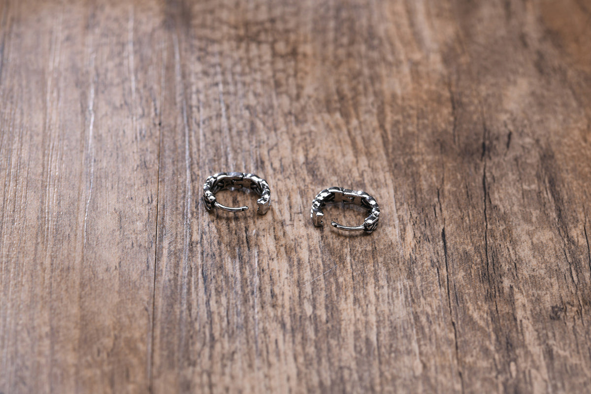 Small Huggie Hoop Earrings Mens Stainless Steel Earrings