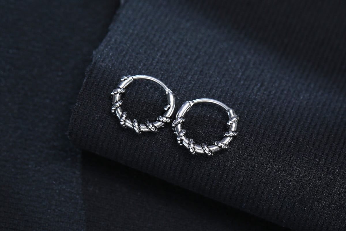 Small Huggie Hoop Earrings Mens Stainless Steel Earrings