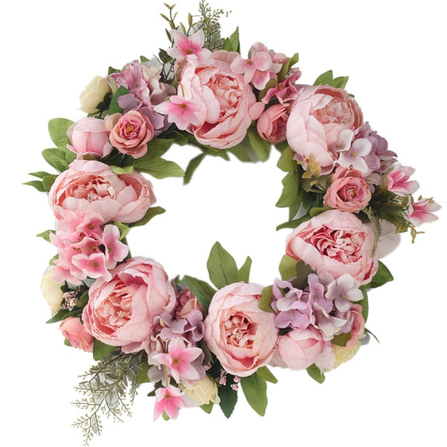 Rose Peony Garlands Artificial Flower Wreaths