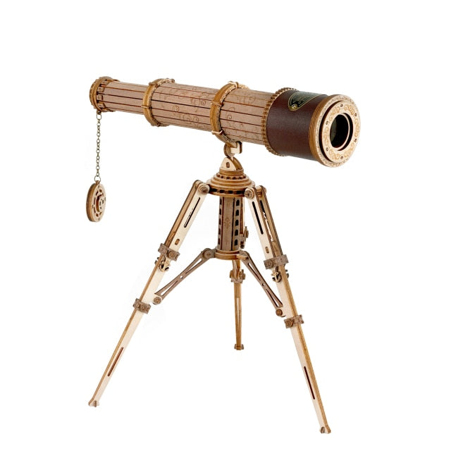 DIY 314pcs Telescopic Monocular Telescope Wooden Model Building Kits