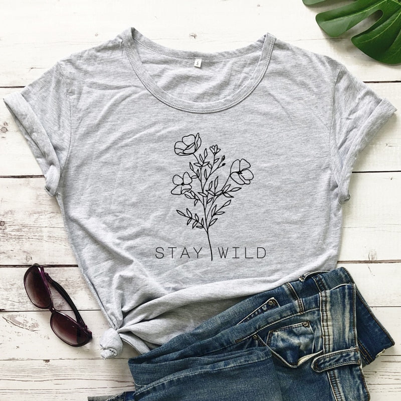 Stay Wild Flower T-shirt