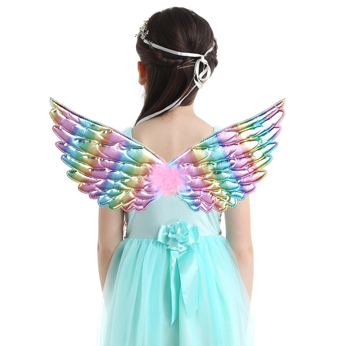 Shiny Metallic Angel Wings