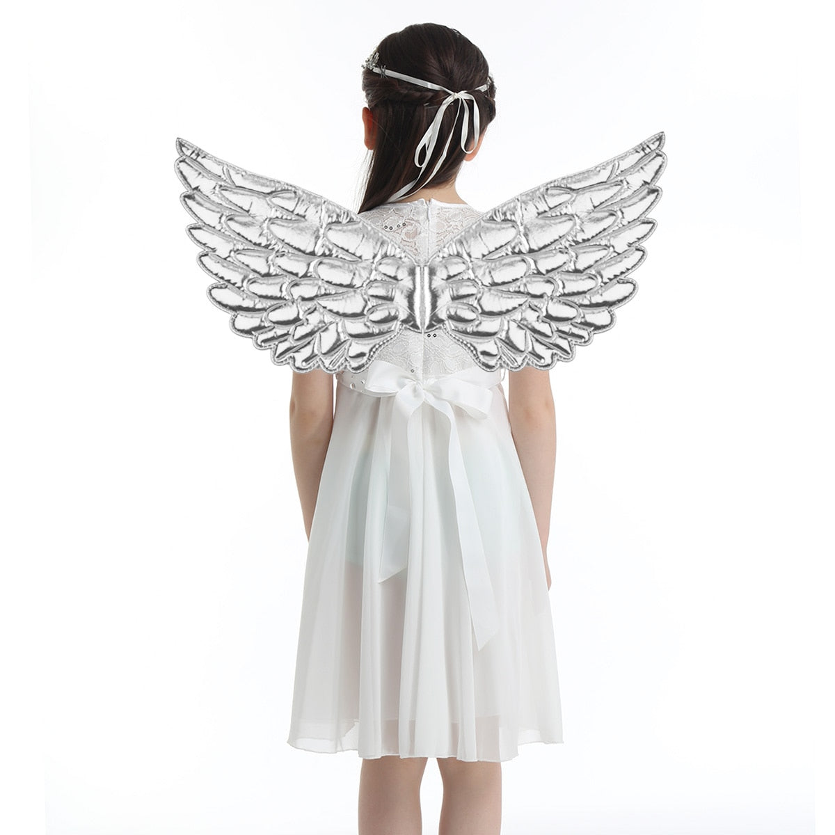 Shiny Metallic Angel Wings