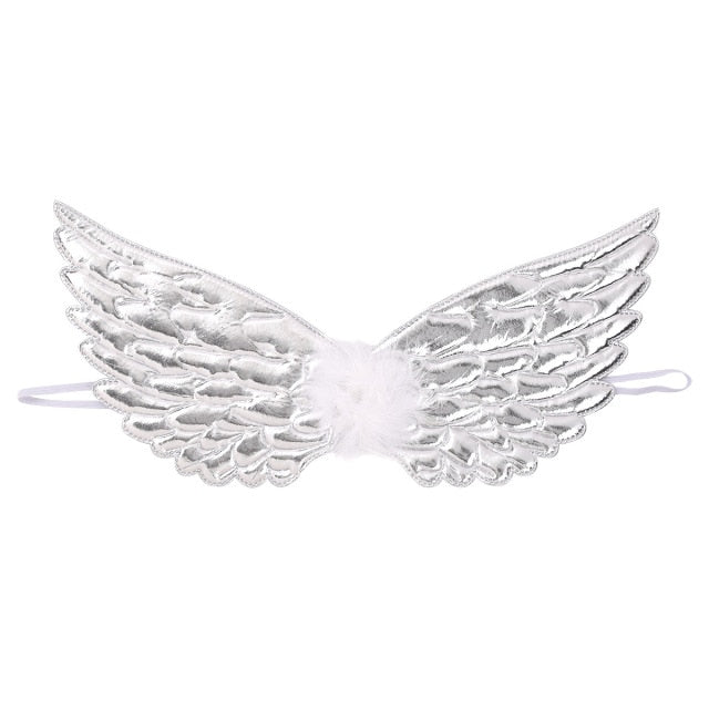 Shiny Metallic Angel Wings