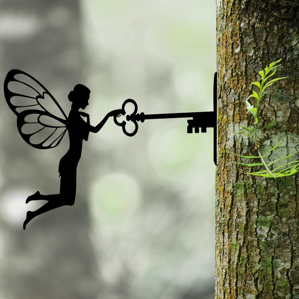 Garden Fairy Metal Silhouettes