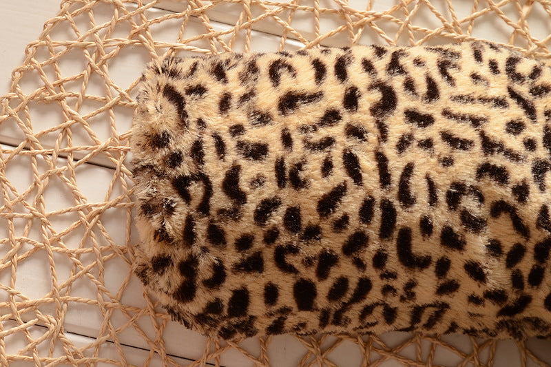Girls Winter Leopard Hoodie Coat Jacket