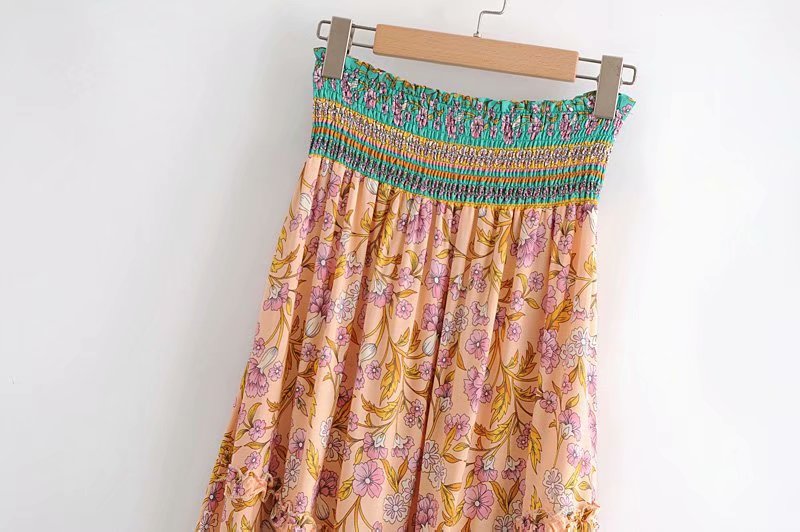 Peaches and Mint Boho Maxi Skirt