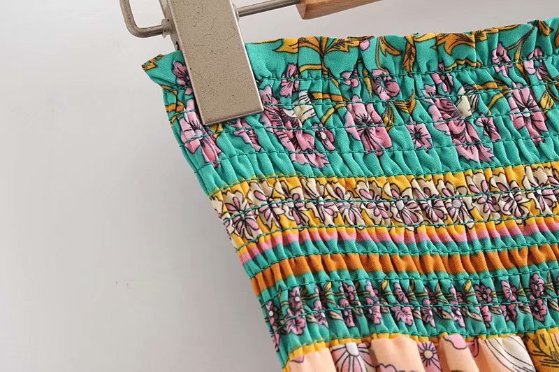 Peaches and Mint Boho Maxi Skirt