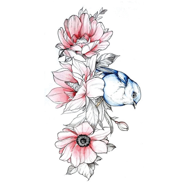 Feather Temporary Tattoos Waterproof Body Art