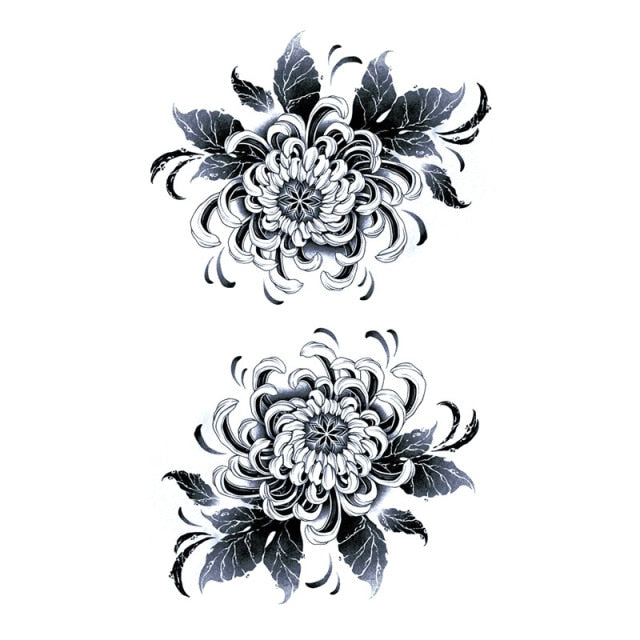 Feather Temporary Tattoos Waterproof Body Art