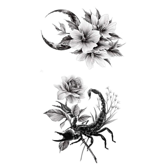 Feather Temporary Tattoos Waterproof Body Art