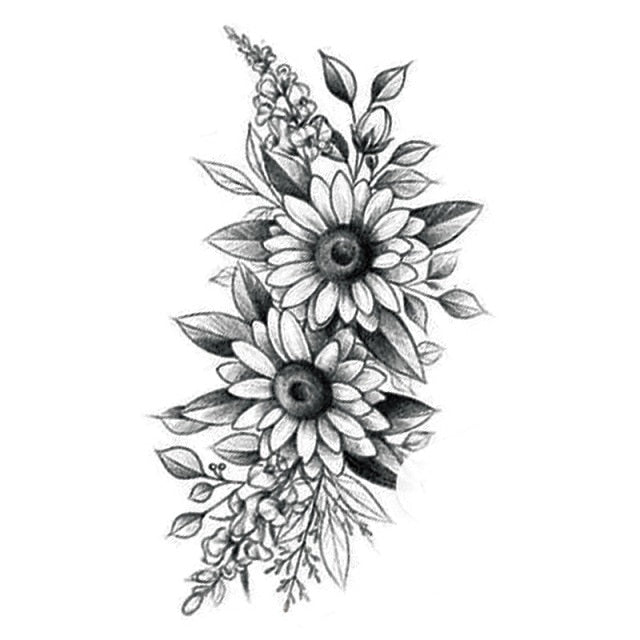 Feather Temporary Tattoos Waterproof Body Art