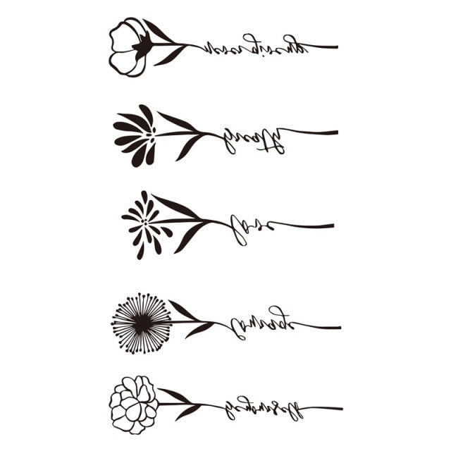 Feather Temporary Tattoos Waterproof Body Art