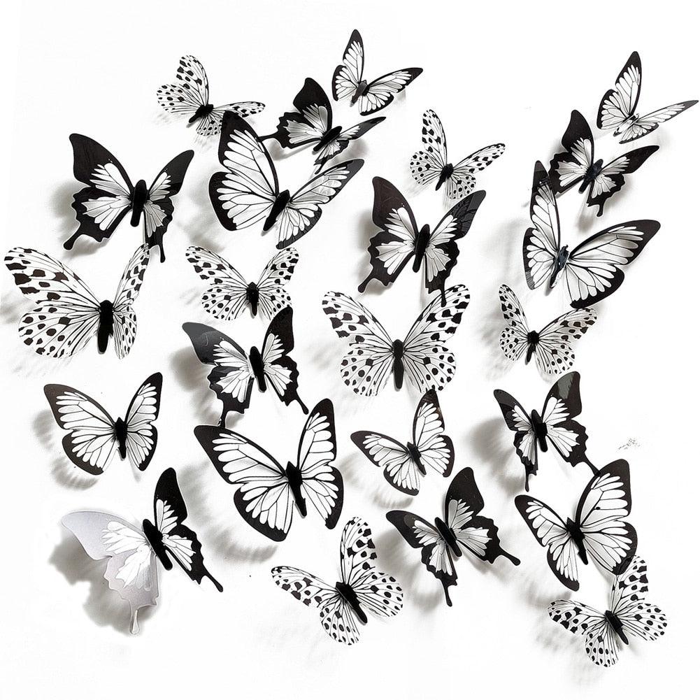 24 pcs/set Black & White 3D Butterfly Wall Sticker - Woodland Gatherer Woodland Gatherer | Australian Online Gift Store | Gifts & Treasures | Special Occasions & Everyday Fun | Whimsical Treats | Costumes | Jewellery | Fashion | Crafting DIY | Stationery | Boho Festival Fashion | Home Decor & Fittings Afterpay Available Paypal Available Humm Available Worldwide Shipping Available