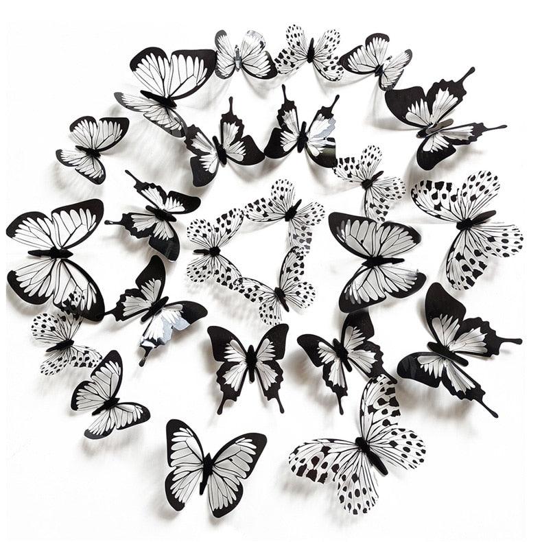 24 pcs/set Black & White 3D Butterfly Wall Sticker - Woodland Gatherer Woodland Gatherer | Australian Online Gift Store | Gifts & Treasures | Special Occasions & Everyday Fun | Whimsical Treats | Costumes | Jewellery | Fashion | Crafting DIY | Stationery | Boho Festival Fashion | Home Decor & Fittings Afterpay Available Paypal Available Humm Available Worldwide Shipping Available
