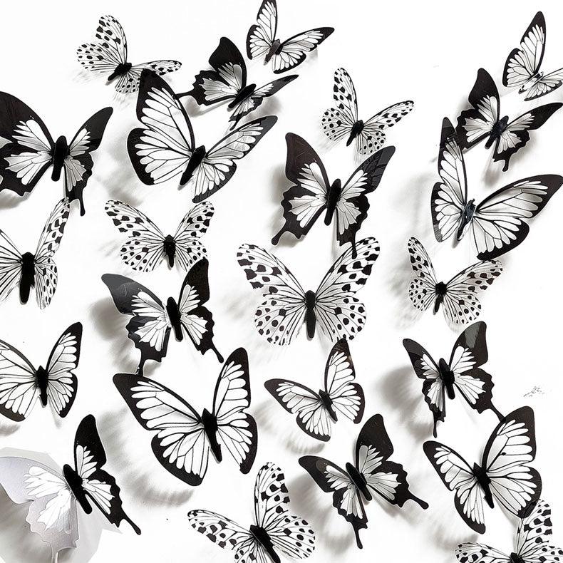 24 pcs/set Black & White 3D Butterfly Wall Sticker - Woodland Gatherer Woodland Gatherer | Australian Online Gift Store | Gifts & Treasures | Special Occasions & Everyday Fun | Whimsical Treats | Costumes | Jewellery | Fashion | Crafting DIY | Stationery | Boho Festival Fashion | Home Decor & Fittings Afterpay Available Paypal Available Humm Available Worldwide Shipping Available