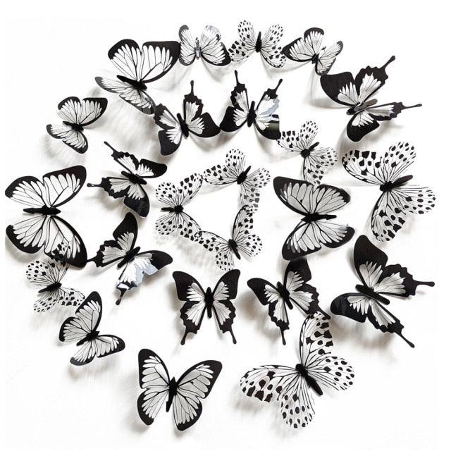 24 pcs/set Black & White 3D Butterfly Wall Sticker - Woodland Gatherer Woodland Gatherer | Australian Online Gift Store | Gifts & Treasures | Special Occasions & Everyday Fun | Whimsical Treats | Costumes | Jewellery | Fashion | Crafting DIY | Stationery | Boho Festival Fashion | Home Decor & Fittings Afterpay Available Paypal Available Humm Available Worldwide Shipping Available