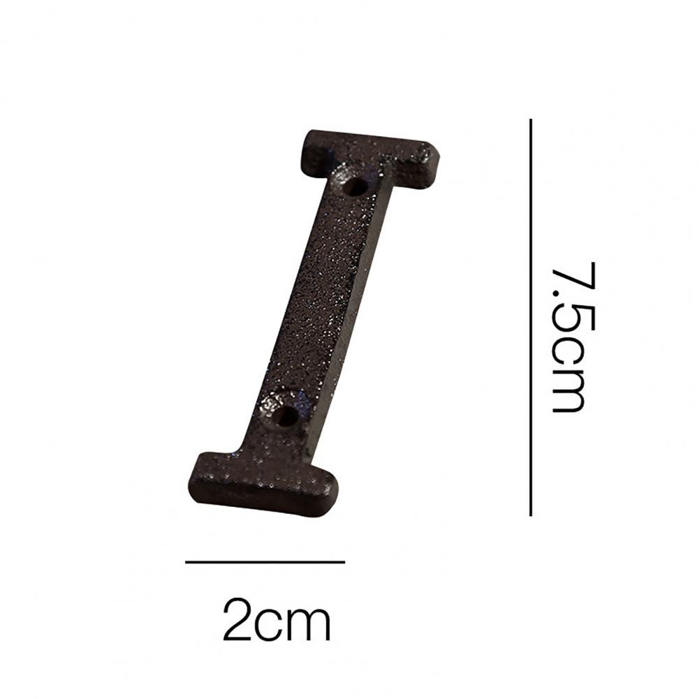 Cast Iron Metal DIY House Doorplate Letter Symbol Door Decoration Home Decor