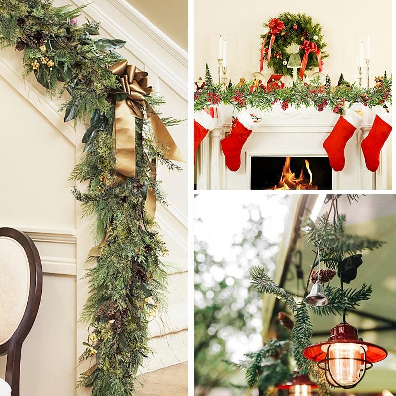 150cm Christmas Wreath Artificial Vine Garland - Woodland Gatherer Woodland Gatherer | Australian Online Gift Store | Gifts & Treasures | Special Occasions & Everyday Fun | Whimsical Treats | Costumes | Jewellery | Fashion | Crafting DIY | Stationery | Boho Festival Fashion | Home Decor & Fittings Afterpay Available Paypal Available Humm Available Worldwide Shipping Available