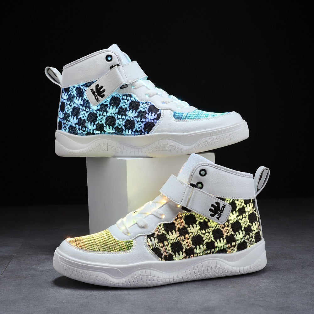 Glowing Sneakers USB Rechargeable Unisex Party Shoes