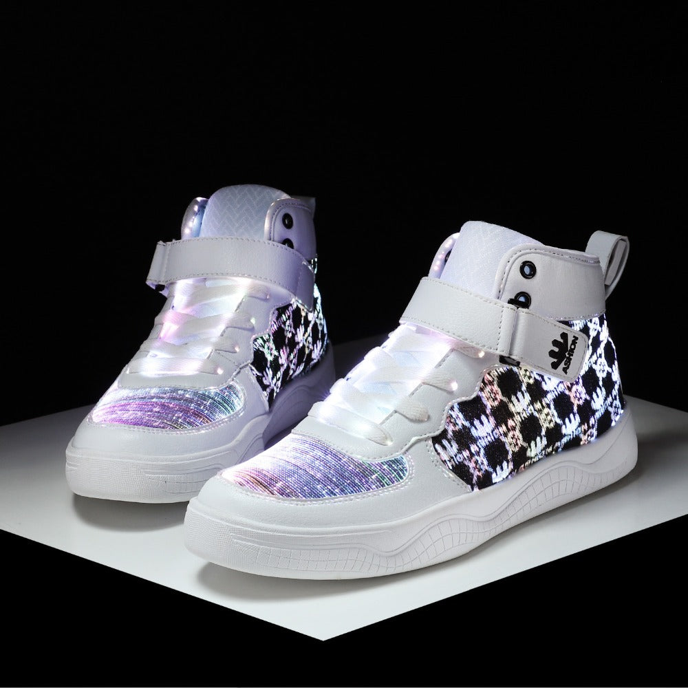 Glowing Sneakers USB Rechargeable Unisex Party Shoes