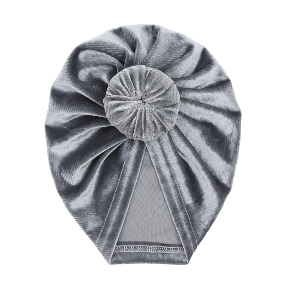 Velour Baby Turban Knot Head Wrap