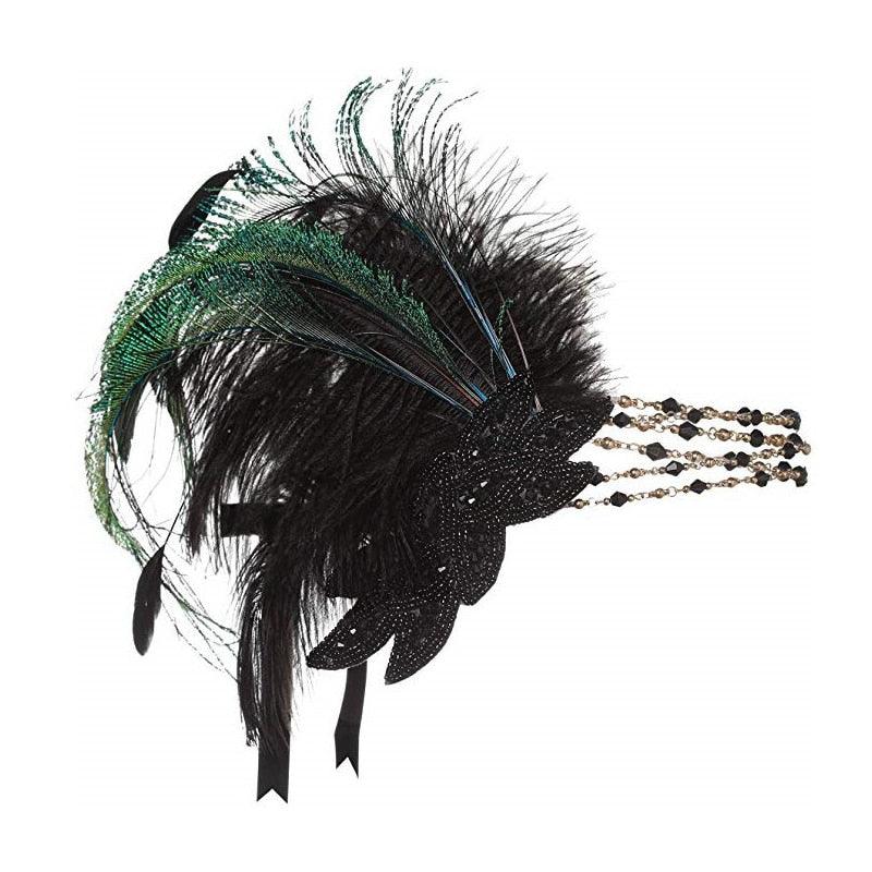1920s Headpiece Green Feather Flapper Headband Great Gatsby Headdress - Woodland Gatherer Woodland Gatherer | Australian Online Gift Store | Gifts & Treasures | Special Occasions & Everyday Fun | Whimsical Treats | Costumes | Jewellery | Fashion | Crafting DIY | Stationery | Boho Festival Fashion | Home Decor & Fittings Afterpay Available Paypal Available Humm Available Worldwide Shipping Available