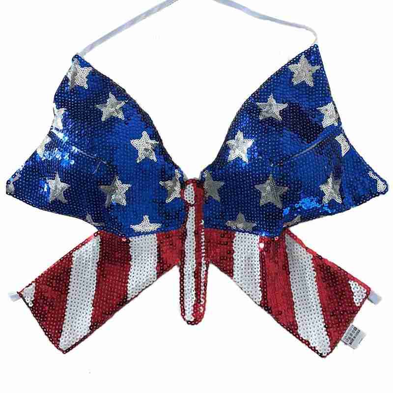 Butterfly Sequin Crop Tops