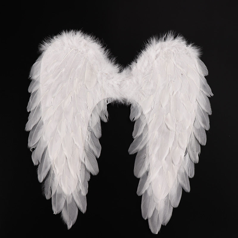 Black Red Pink or White Angel Feather Wings