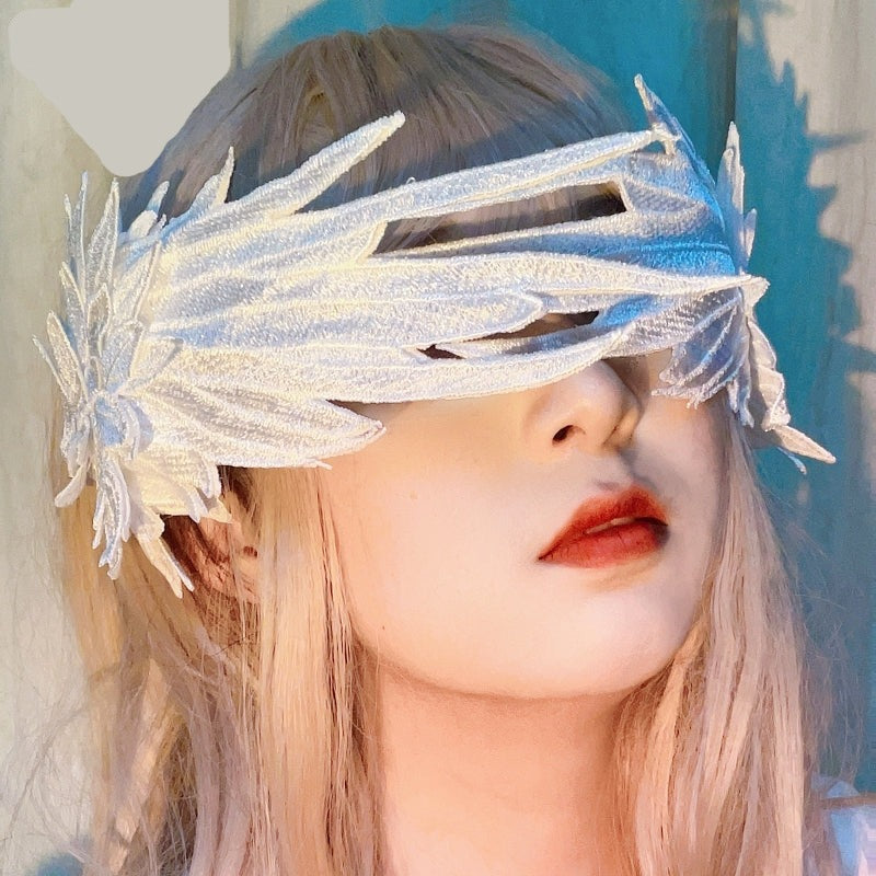 Lolita Angel Wings Hairpins Harajuku Cosplay Headdress Embroidered Feather Hair Clip Accessories