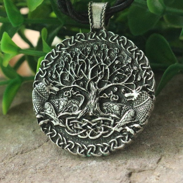 Norse Viking Wolves Tree of Life Necklace Pendant Jewellery Fashion | Woodland Gatherer | Australian Online Store | Gifts & Treasures | Special Occasions & Everyday Fun | Boho Life | Whimsical Treats | Jewellery | Fashion | Crafting DYI | Stationery | Boho Festival Fashion