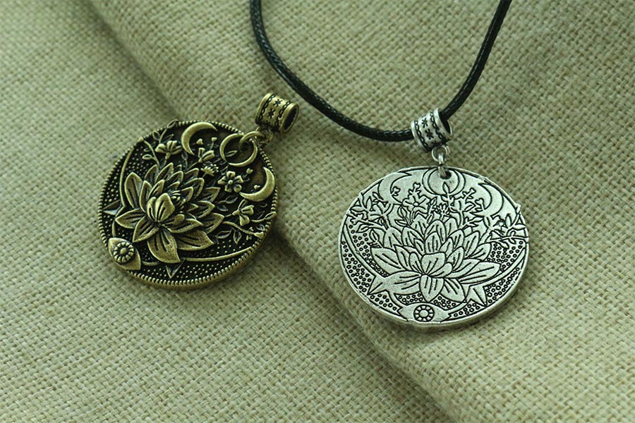 Luna Goddess Earthwomen Buddhist Lotus Flower Three Moon Boho jewellery Fashion | Woodland Gatherer | Australian Online Store | Gifts & Treasures | Special Occasions & Everyday Fun | Boho Life | Whimsical Treats | Jewellery | Fashion | Crafting DYI | Stationery | Boho Festival Fashion
