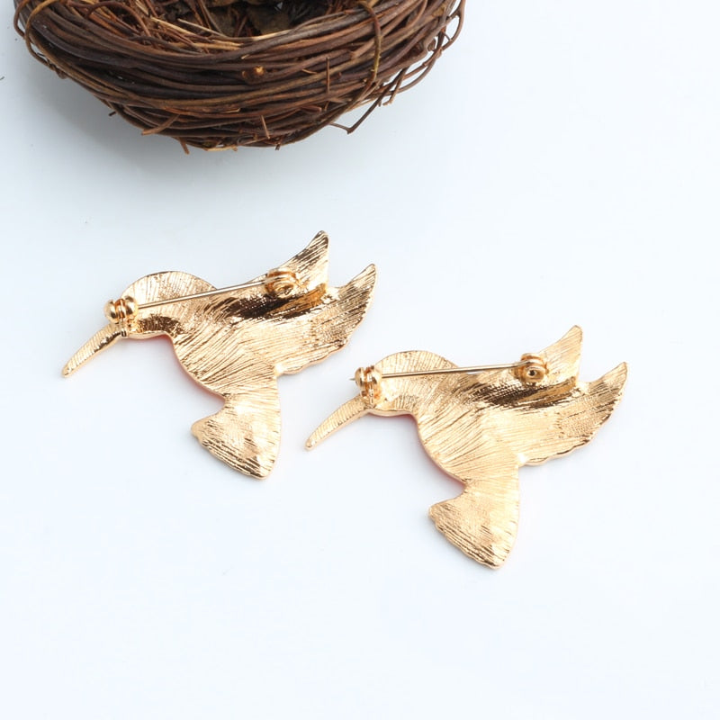 Hummingbird Enamel Pin