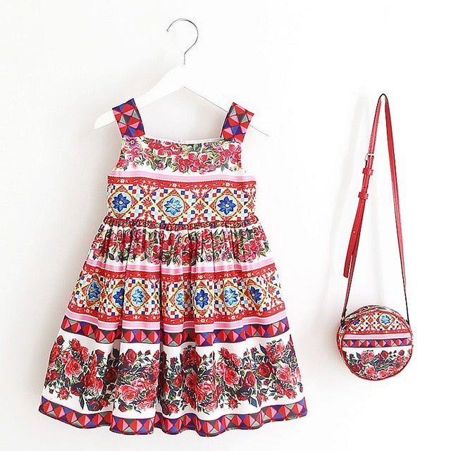 Toddler Holiday Dresses with Matching Purse