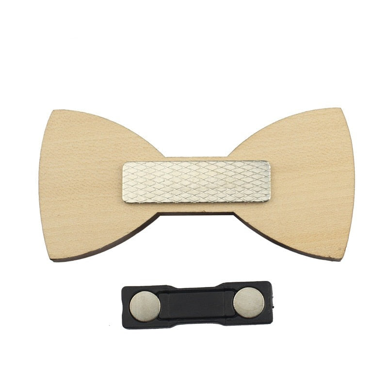 Plaid Wooden Bow Ties For Men