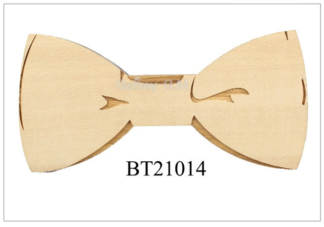 Plaid Wooden Bow Ties For Men