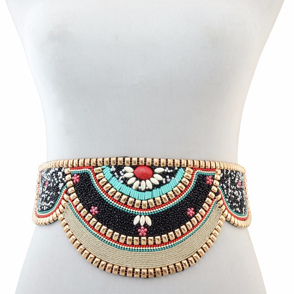 Bohemian Charm Belt with Beading