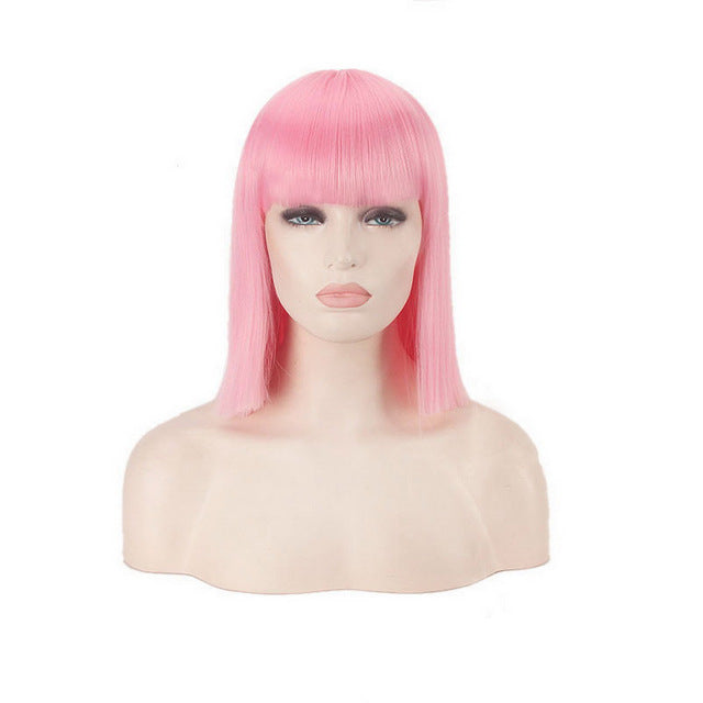 Mrs Wallace Cosplay Wig Green Black Red Pink Blue White Blonde Purple Brown Silver