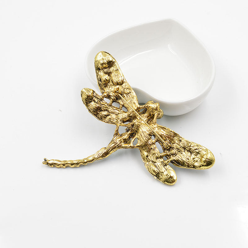 Dragonfly Brooch Crystal Coat Pin