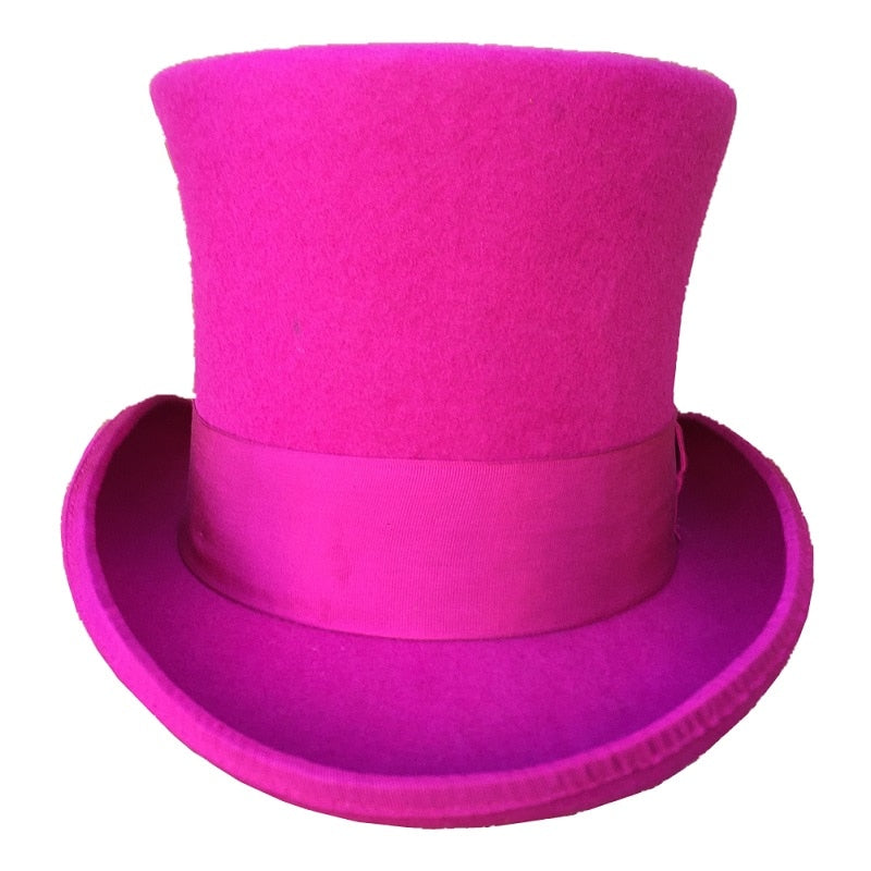 Hot Pink Tall Top Hat