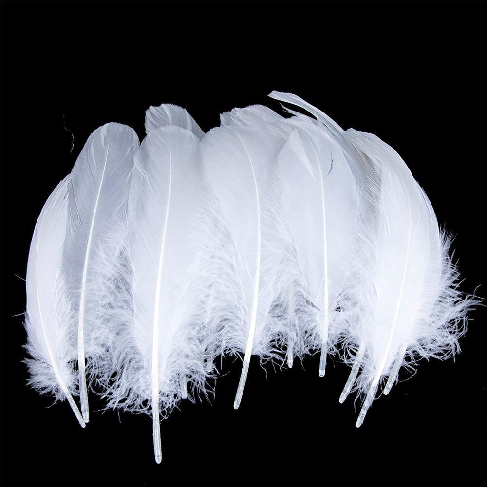 100pcs Goose Nagoire Feathers Plumes | 5-7inch/13-18cm | Crafting | Many Colours - Woodland Gatherer