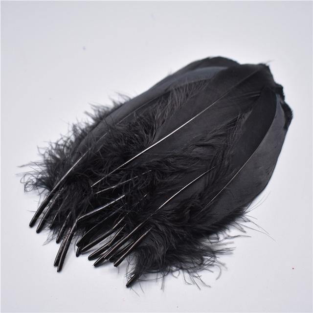 100pcs Goose Nagoire Feathers Plumes | 5-7inch/13-18cm | Crafting | Many Colours - Woodland Gatherer