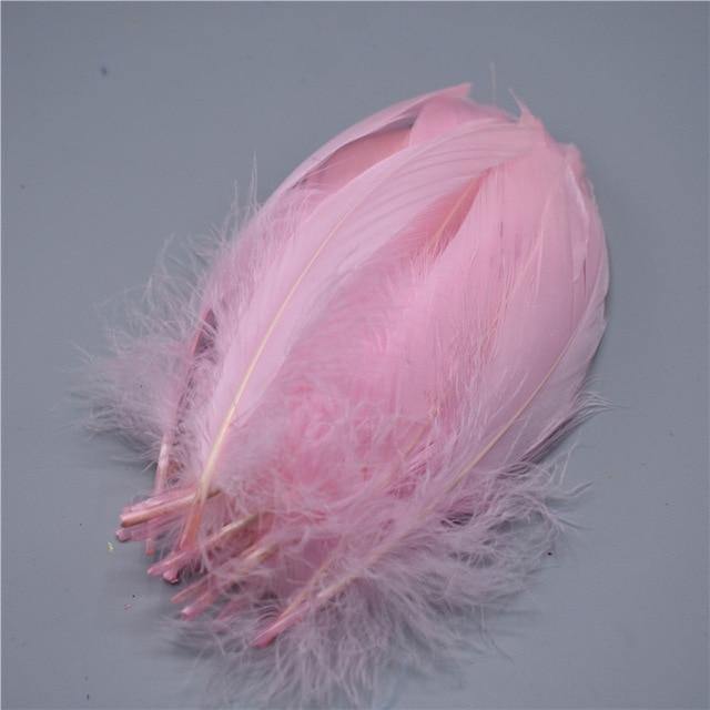 100pcs Goose Nagoire Feathers Plumes | 5-7inch/13-18cm | Crafting | Many Colours - Woodland Gatherer