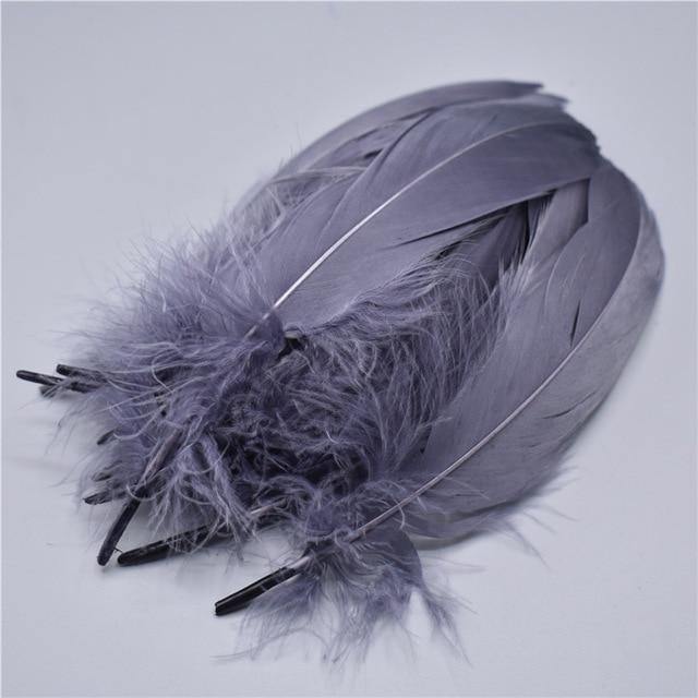100pcs Goose Nagoire Feathers Plumes | 5-7inch/13-18cm | Crafting | Many Colours - Woodland Gatherer