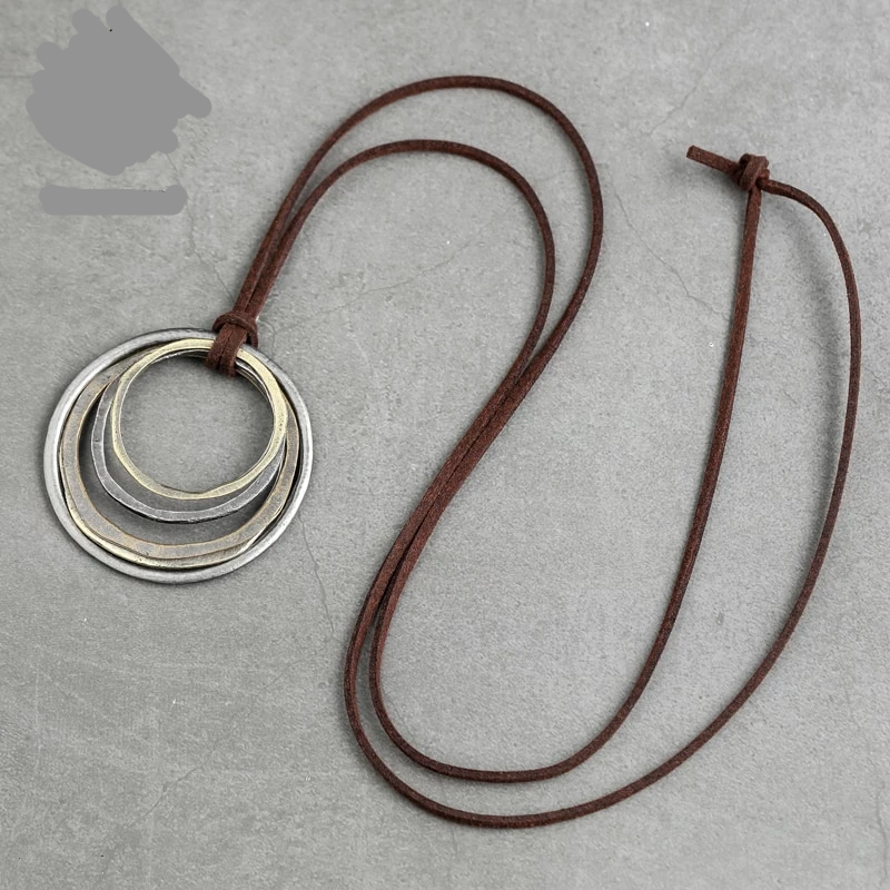 Handmade Circles Pendant Necklace