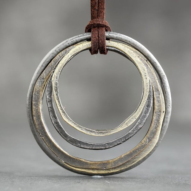 Handmade Circles Pendant Necklace