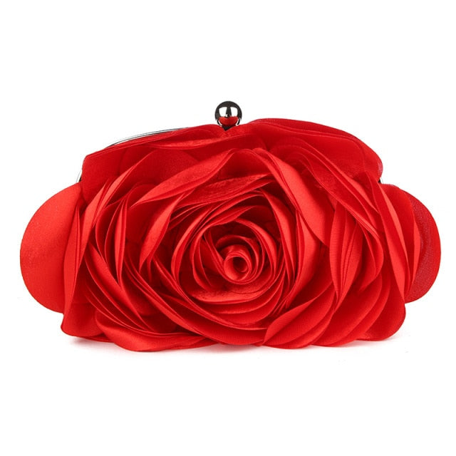 Rose Evening Bag Clutch Purse