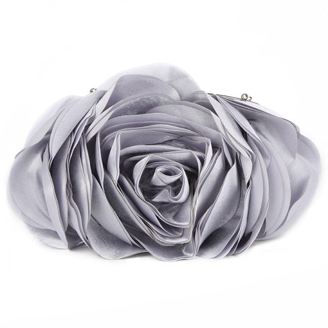 Rose Evening Bag Clutch Purse