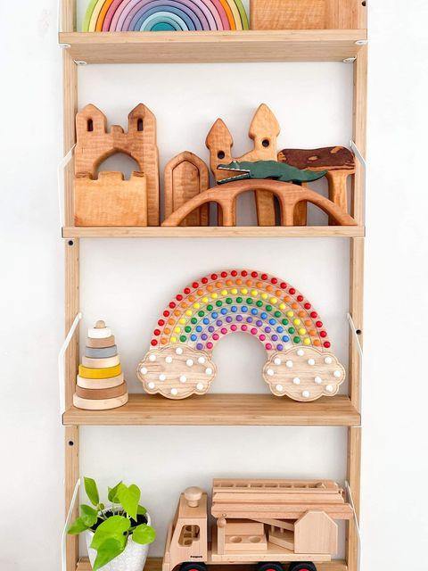 Little Pegs Rainbow Peg Boards | Australian Early Educational Toys - Woodland Gatherer